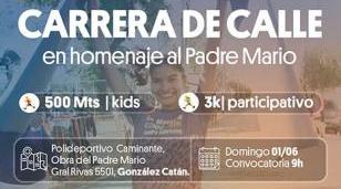 Este domingo se corre en La Matanza para recordar al Padre Mario