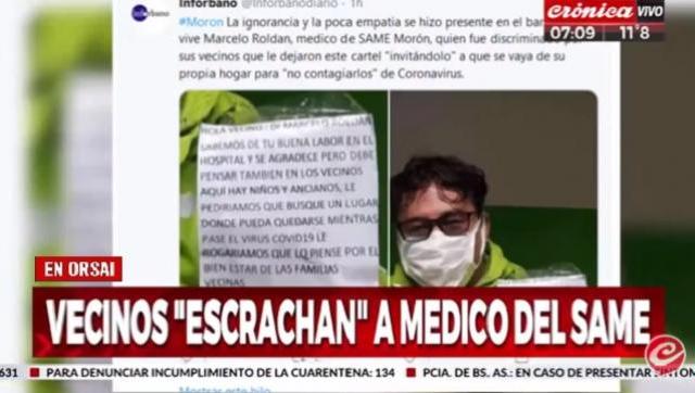 Morón: El miserable pedido que le hicieron sus vecinos a un médico del SAME