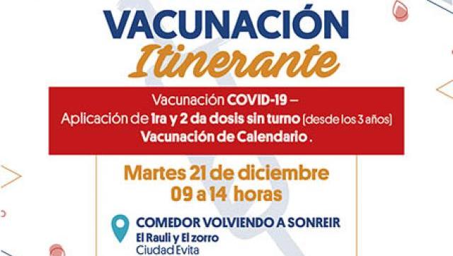 Vacunación de calendario y contra Covid 