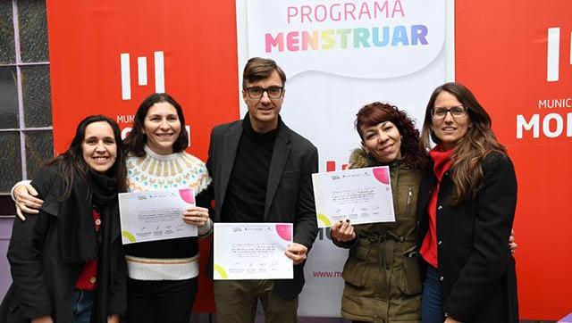 Ghi, Macha y Gómez Alcorta entregaron productos de gestión menstrual en Morón