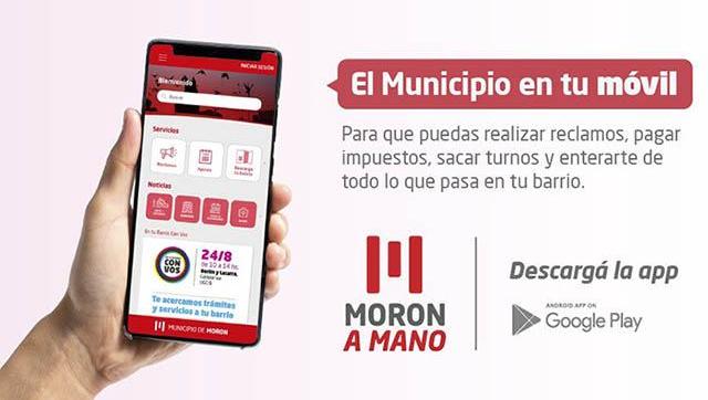 “Morón a Mano”: el Municipio ofrece una aplicación para el celular