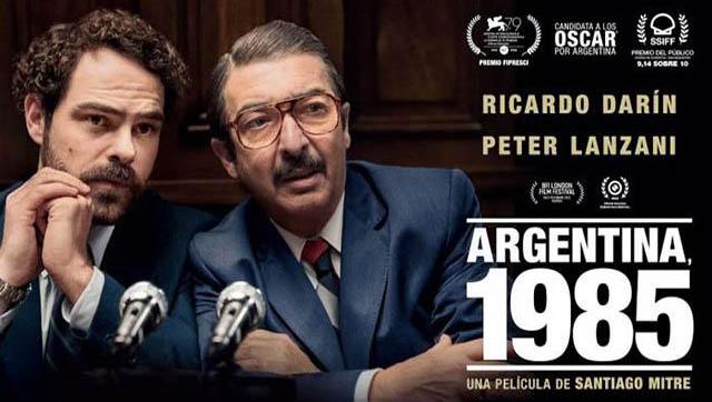 Se proyectará la película “Argentina 1985” en el teatro municipal Leopoldo Marechal