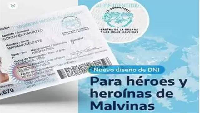 Los Veteranos de La Matanza ya tienen nuevo DNI con el reconocimiento para héroes y heroínas de Malvinas