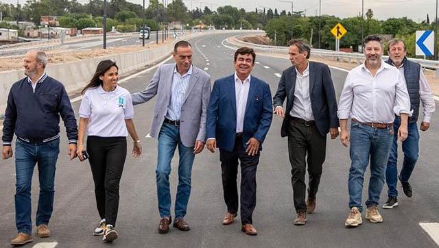 Espinoza y Katopodis inauguraron un nuevo tramo de la Autopista Presidente Perón