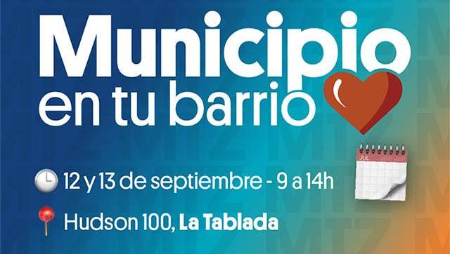 El programa “Municipio en tu Barrio” llega a La Tablada con servicios gratuitos para la comunidad