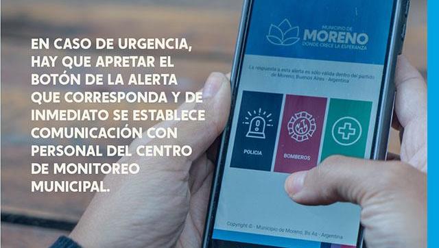 Moreno Alerta: app de seguridad para notificar emergencias